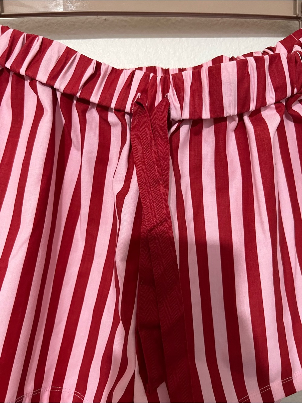 White Fox Boutique Red & Pink Striped Shorts - Picture 6 of 9